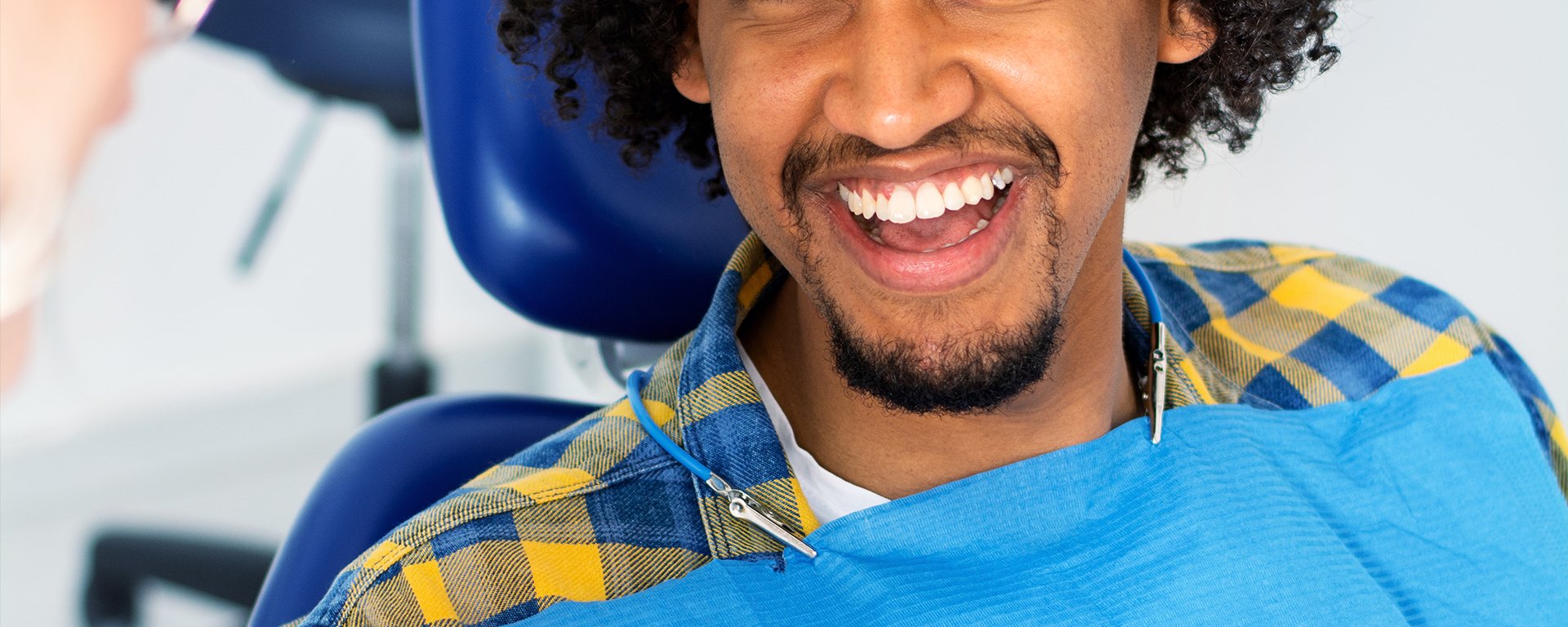 Man getting dental checkup